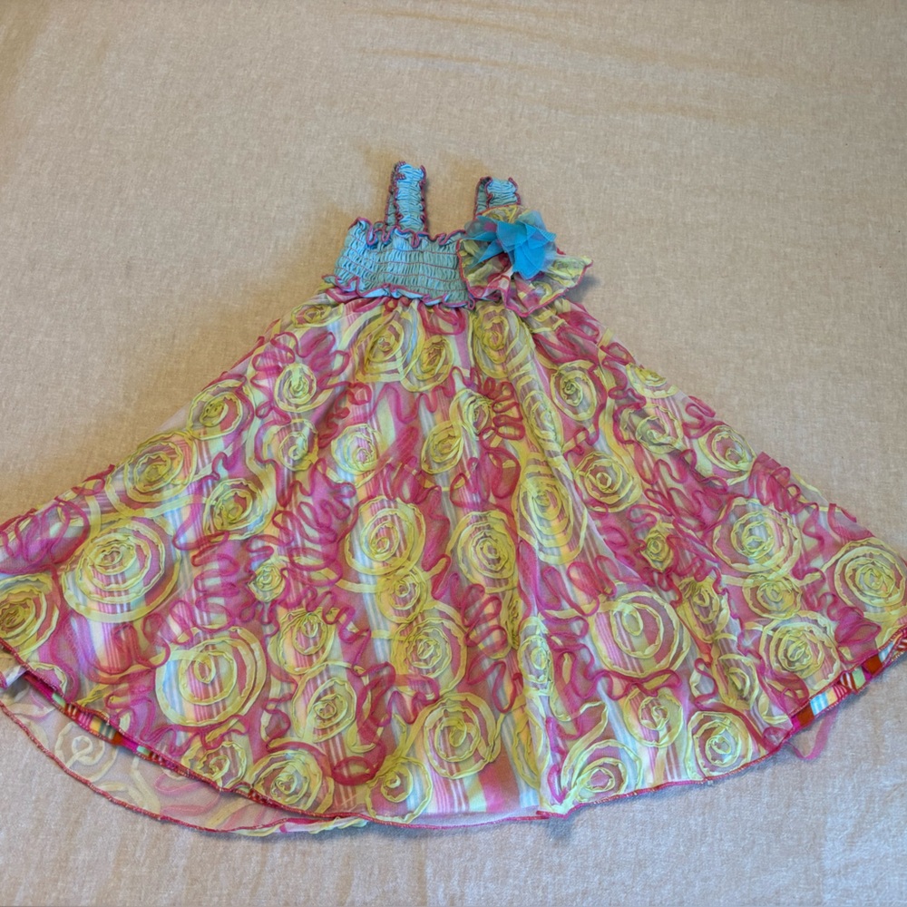 Twirls and Twigs Floral Kids Dress Size 4T